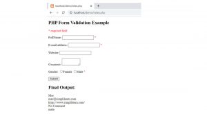 Data collection with PHP - Creating forms, Setting up and Validation 6
