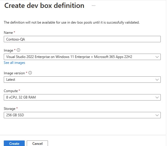 Configure Microsoft Dev Box 10
