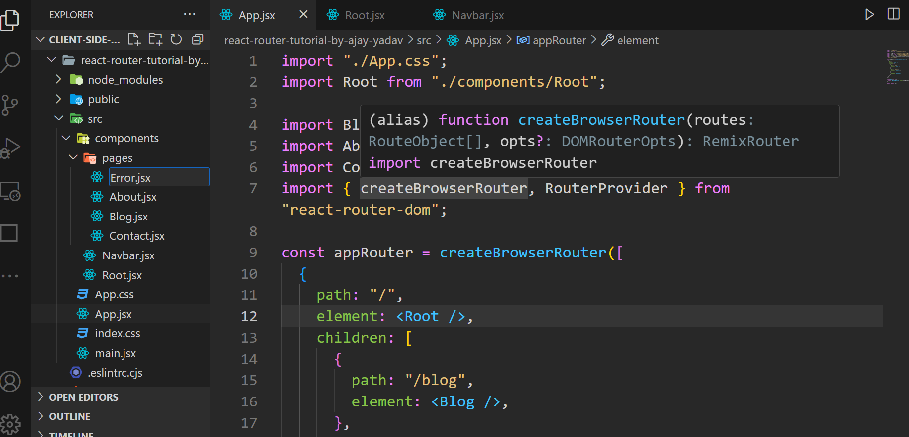 Client-side routing in ReactJS using the react-router-dom library 1