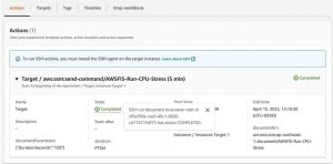 A Stress Test on EC2 Instance based on CPU Utilization using AWS FIS 19